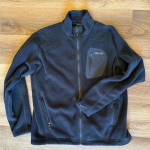 Marmot Polartec Fleece Full Zip Men’s Jacket Large Black C83270